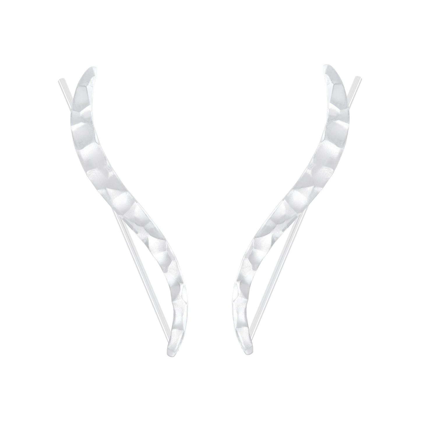Boucles d'Oreilles Argent 925 Martelé – Élégance Brute et Design Unique