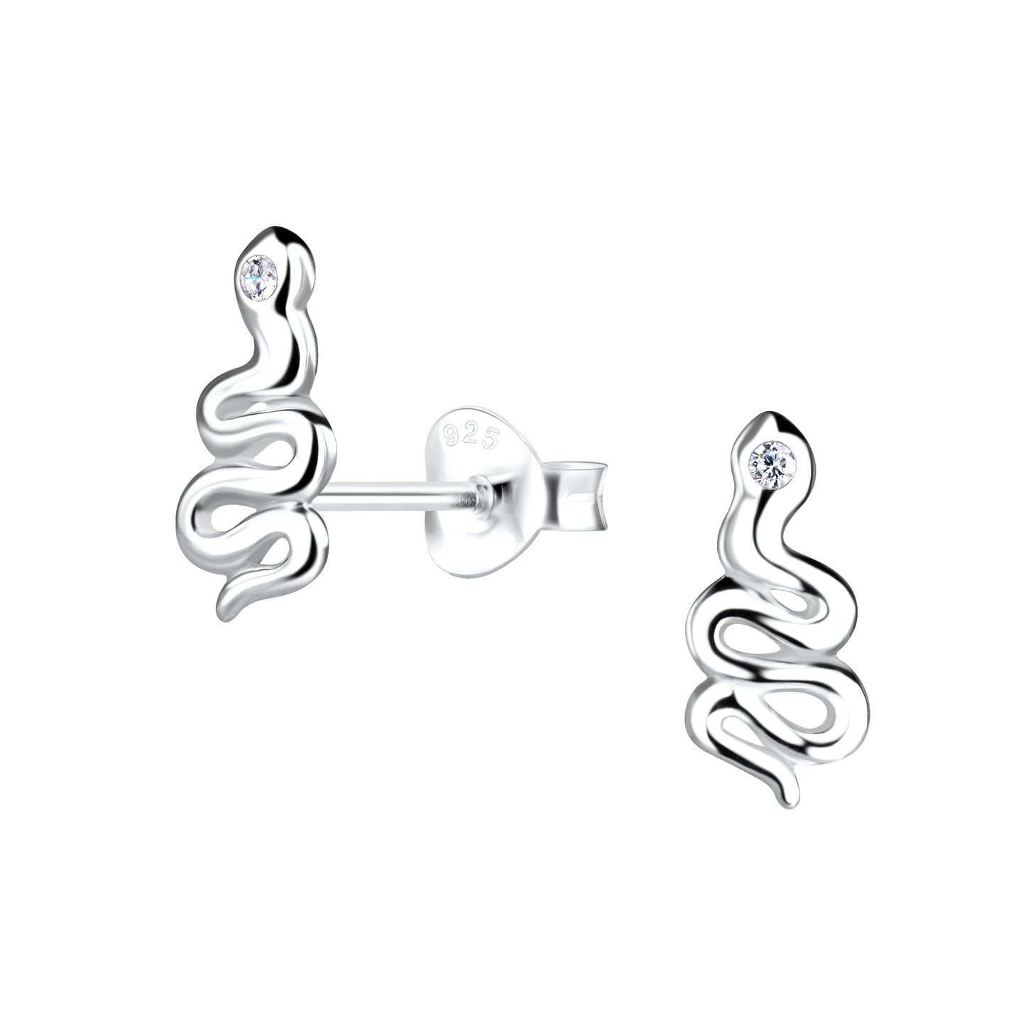 Boucles d'Oreilles Serpent en Argent 925 – Bijou Femme Brillant et Tendance