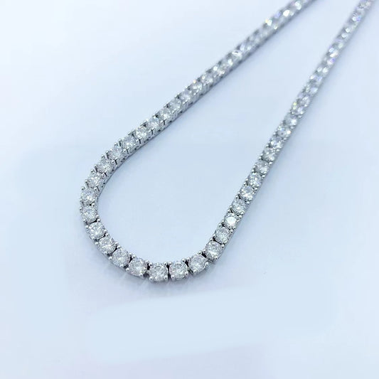 925 Silver Tennis Necklace with Zirconium – Elegance and Brilliance