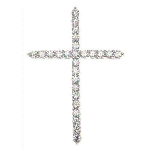 Pendentif Croix Argent 925 Entièrement Sertie – Éclat Total & Symbolisme Fort