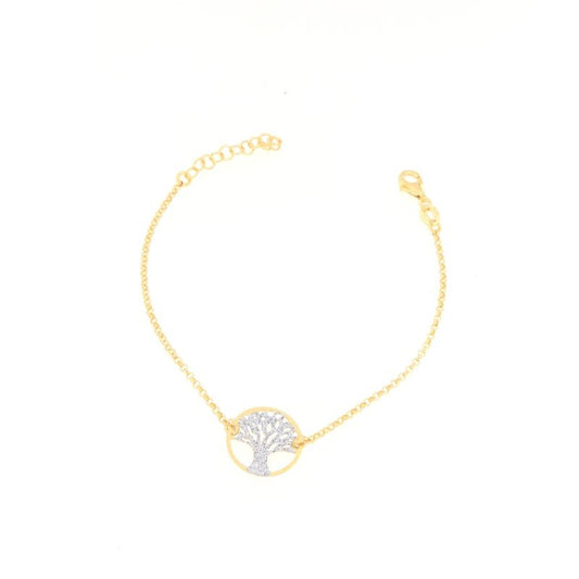 Bracelet Arbre de Vie Plaqué Or – Argent 925 – Bijou Fin, Élégant et Symbolique