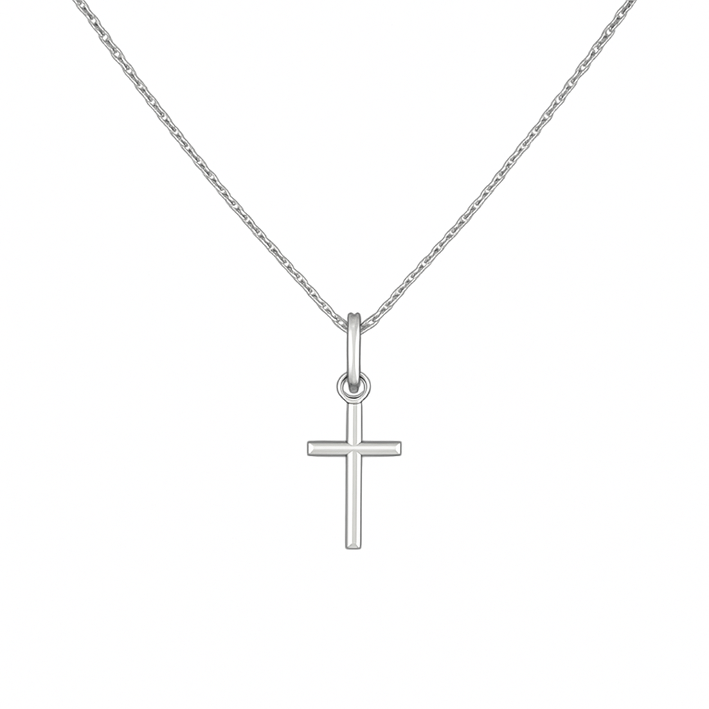 Pendentif Croix en Argent 925 – Élégance Minimaliste & Symbolique Forte