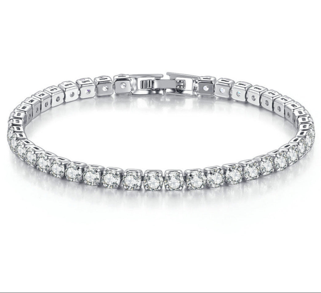 Bracelet Tennis en Argent 925 – Brillance Pure et Élégance Infinie