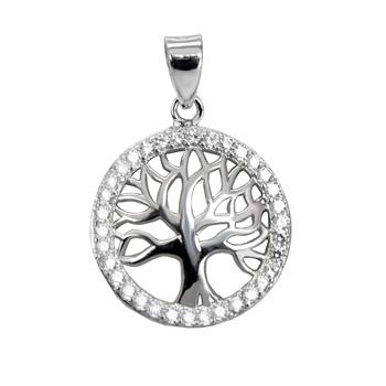 Pendentif Arbre de Vie en argent 925 rhodié – Bijou symbole d'énergie, spiritualité et force intérieure