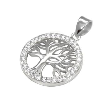 Pendentif Arbre de Vie en argent 925 rhodié – Bijou symbole d'énergie, spiritualité et force intérieure