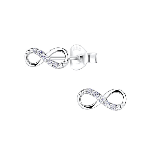 Boucles d'Oreilles Infini Argent 925 – Éclat Élégant et Symbole Éternel