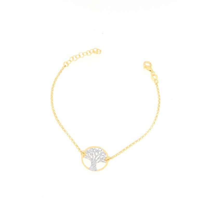 Bracelet Arbre de Vie Plaqué Or – Argent 925 – Bijou Fin, Élégant et Symbolique