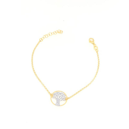 Bracelet Arbre de Vie Plaqué Or – Argent 925 – Bijou Fin, Élégant et Symbolique