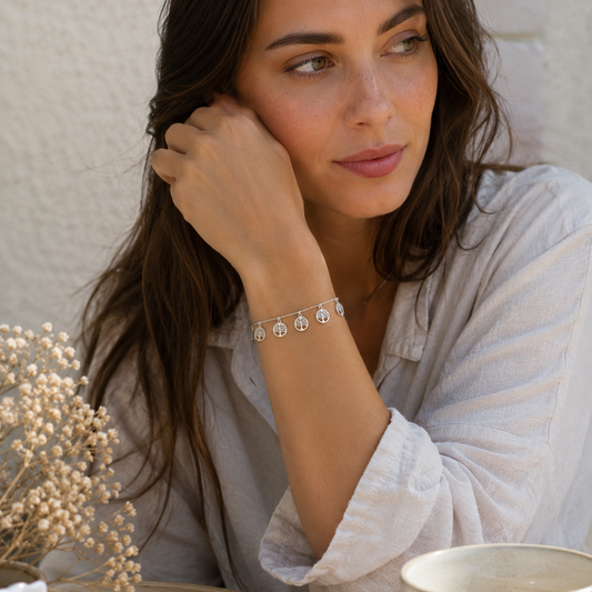 Bracelet Arbre de Vie en Argent 925 Rhodié – Bijou Fin et Symbolique