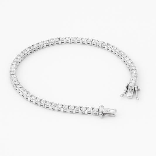 Bracelet Tennis en Argent 925 – Brillance Pure et Élégance Infinie