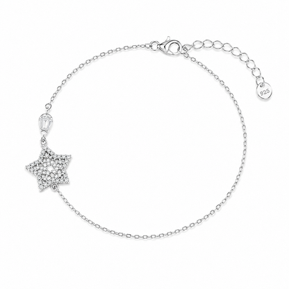 Bracelet étoile Dentelle en Argent 925 – Zirconiums