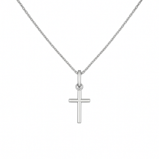 Pendentif Croix en Argent 925 – Élégance Minimaliste & Symbolique Forte