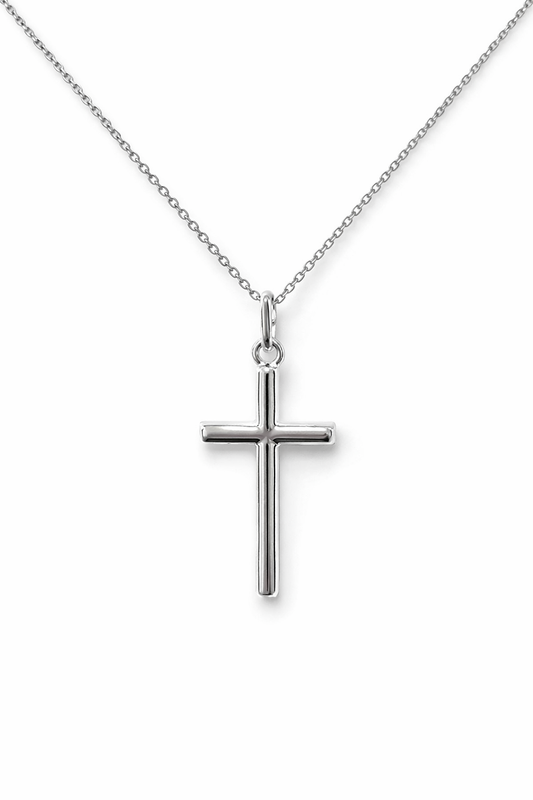 Pendentif Croix en Argent 925 – Élégance Minimaliste & Symbolique Forte