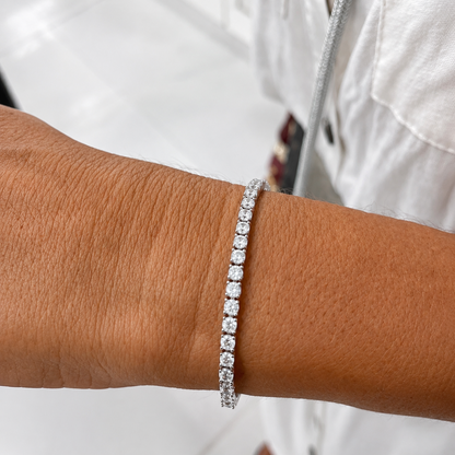 Bracelet Tennis Argent 925 – Zircons Blancs