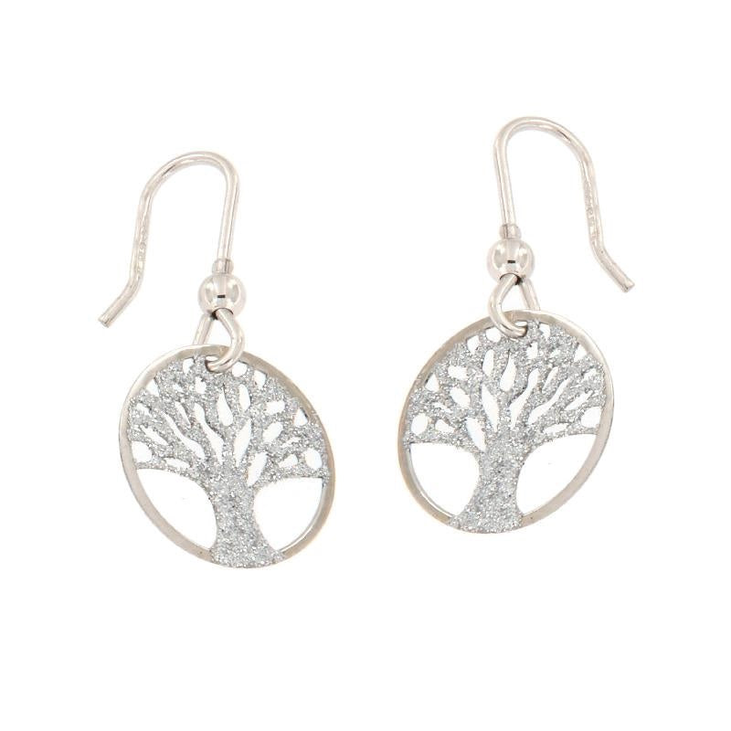 Boucles d’Oreilles Arbre de Vie en Argent 925 – Bijou Symbolique et Étincelant