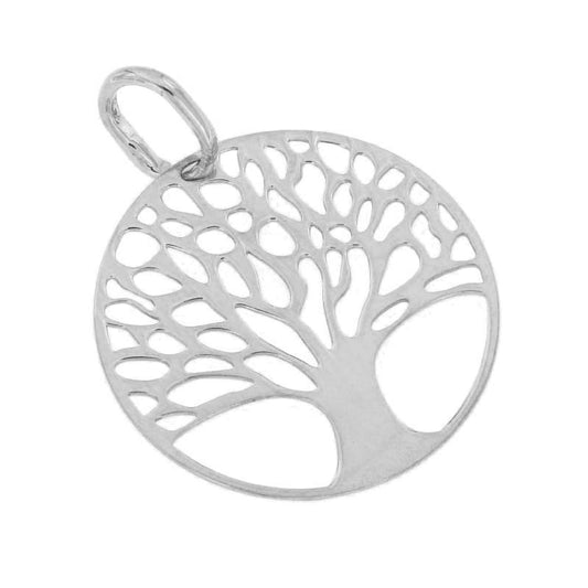 Pendentif Arbre de Vie en Argent 925 Rhodié – Élégance Pure & Harmonie