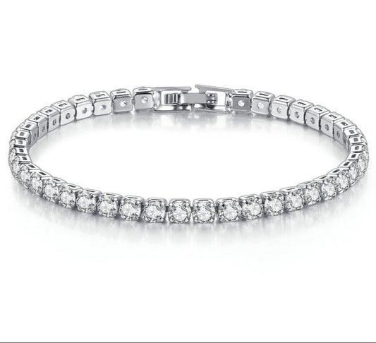 Bracelet Tennis en Argent 925 – Brillance Pure et Élégance Infinie